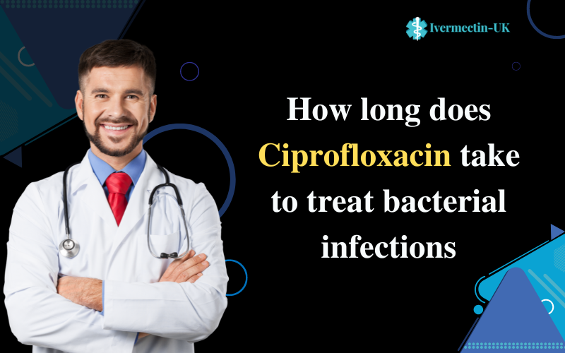 How long does Ciprofloxacin take to treat bacterial infections